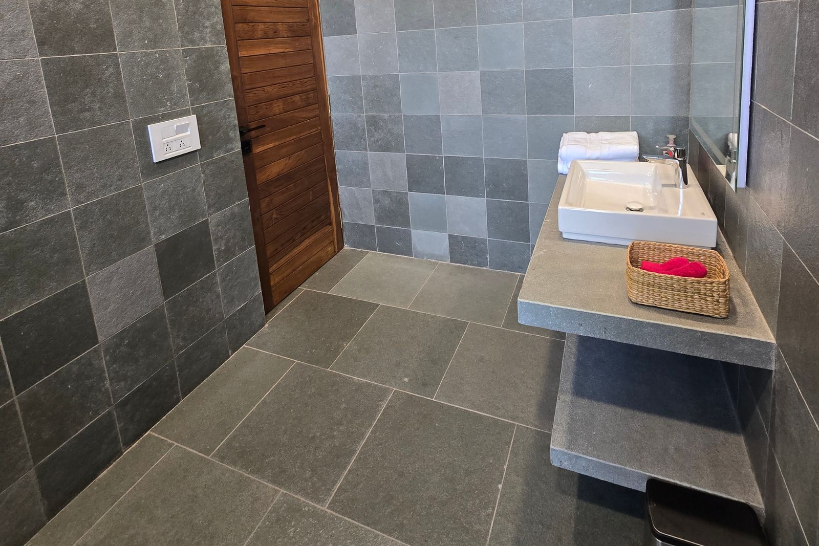 Walk-in shower at The Nature